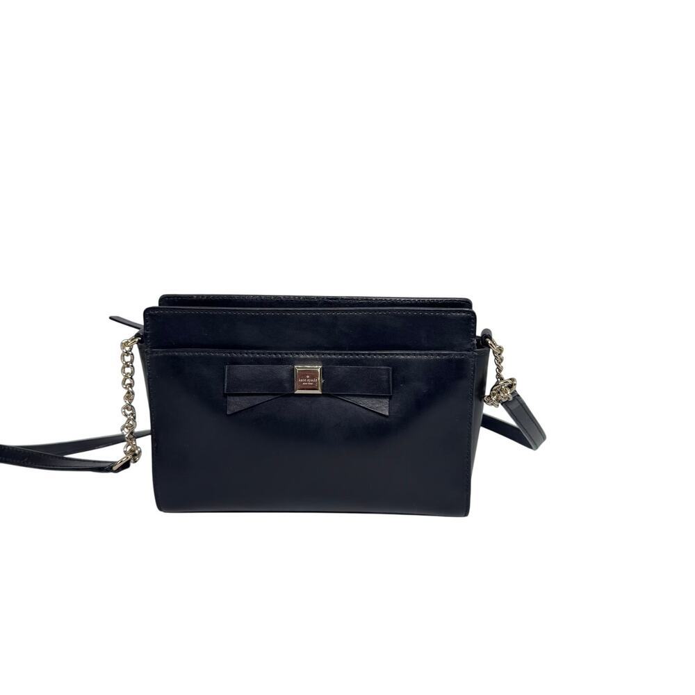 Kate Spade Angelica Leather black crossbody purse